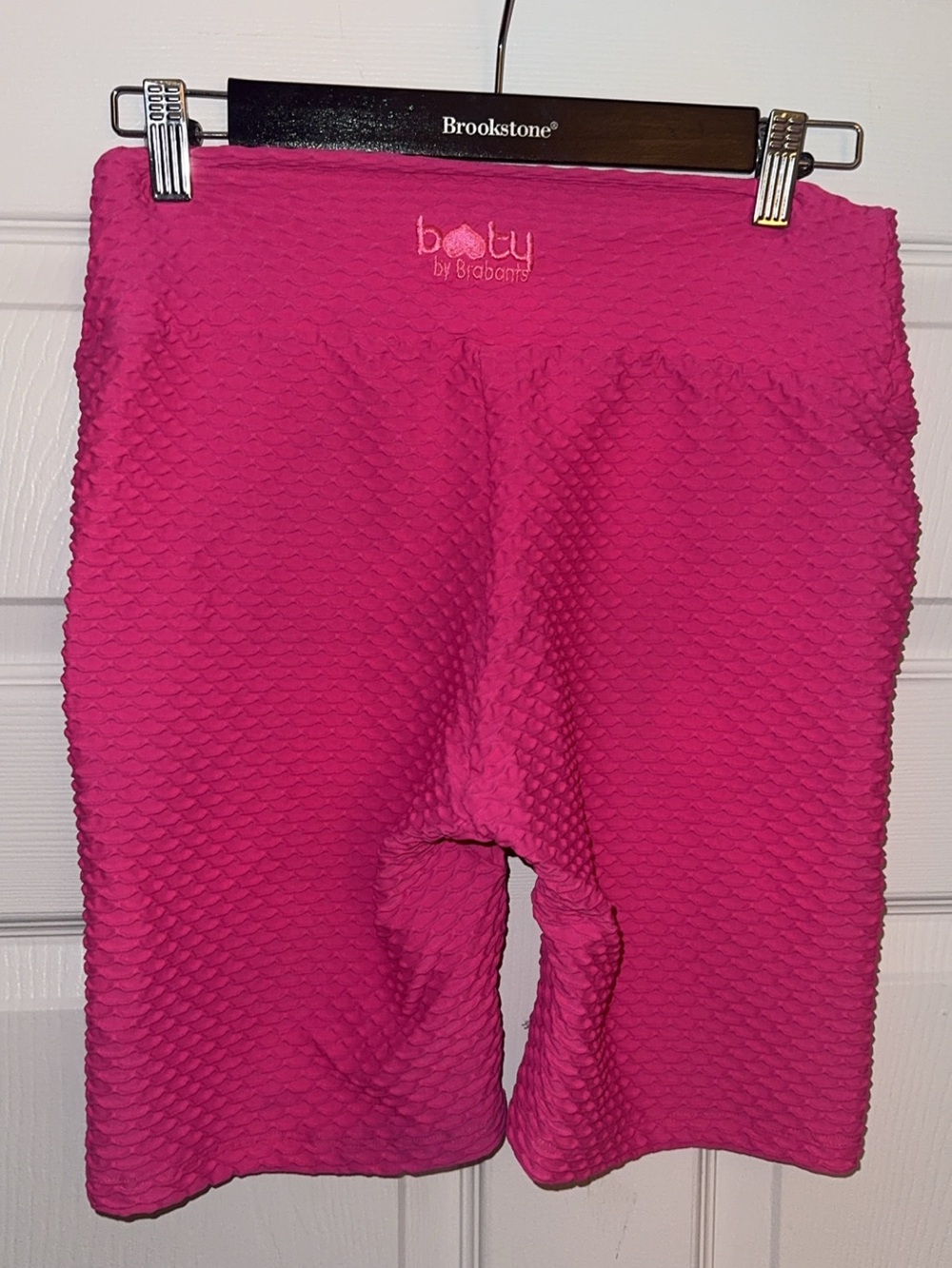 Booty by Brabants Bright Pink Croco Skin Bike Shorts Curvy